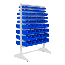 Dėžučių stovas, dvipusis, su 138 dėžutėmis, 1500 mm