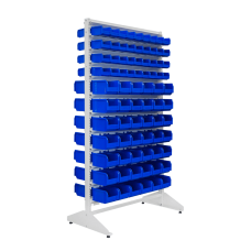 Dėžučių stovas, dvipusis, su 156 dėžutėmis, 1800 mm