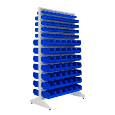 Dėžučių stovas, dvipusis, su 174 dėžutėmis, 1800 mm