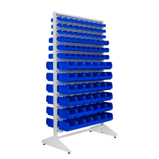 Dėžučių stovas, dvipusis, su 180 dėžutėmis, 1800 mm