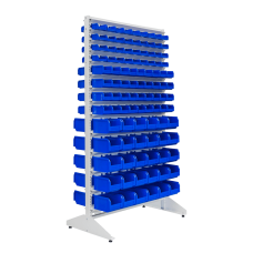 Dėžučių stovas, dvipusis, su 204 dėžutėmis, 1800 mm